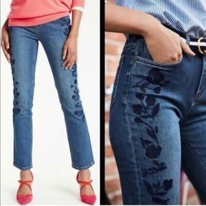 Boden The Cavendish Girlfriend Embroidered Jeans